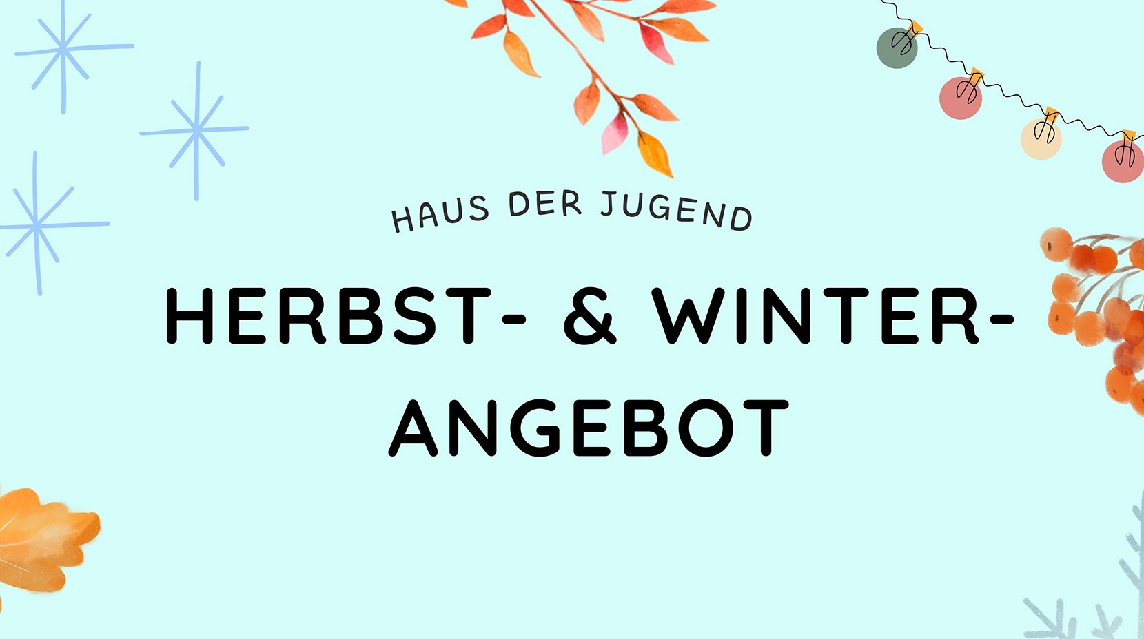 Banner mit Text: Herbst-Winter Angebot